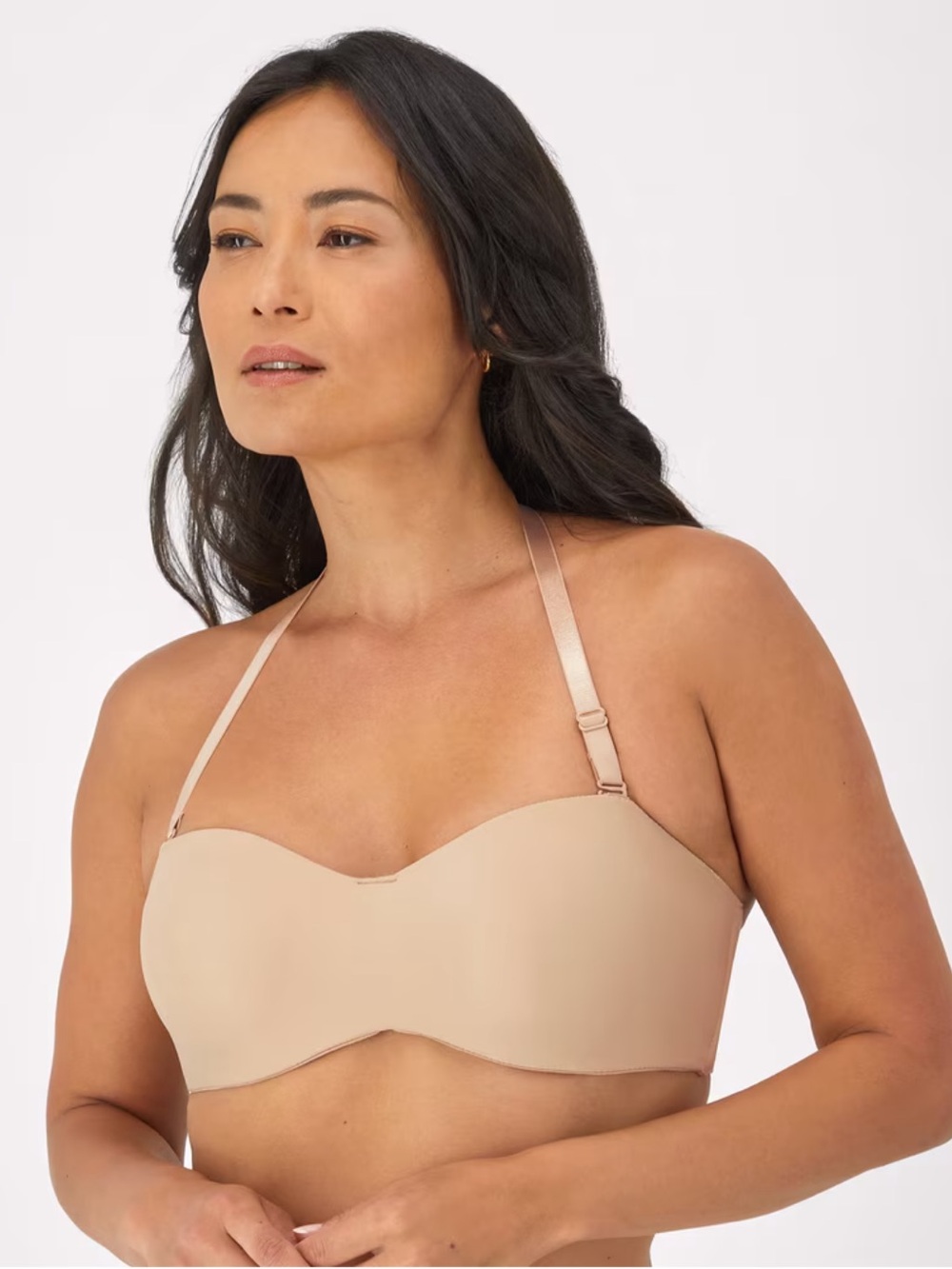 NWT Lilyette Strapless Convertible Bandeau Bra in Nude Size 38D